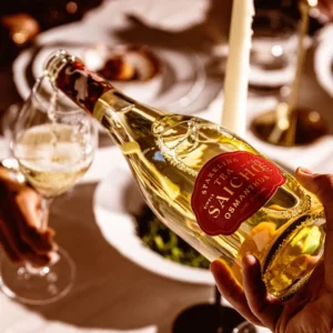 750ml bottle of Saicho Osmanthus non-alcoholic sparkling tea